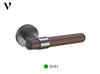 Tay nắm cửa tối giản bằng gỗ và hợp kim 