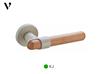 Tay nắm cửa tối giản bằng gỗ và hợp kim 