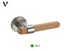 Tay nắm cửa tối giản bằng gỗ và hợp kim 